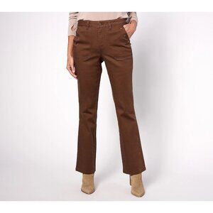 Belle‎ By Kim Gravel Tall Tripleluxe Twill Jeans Size 20T Chestnut A617227 NEW